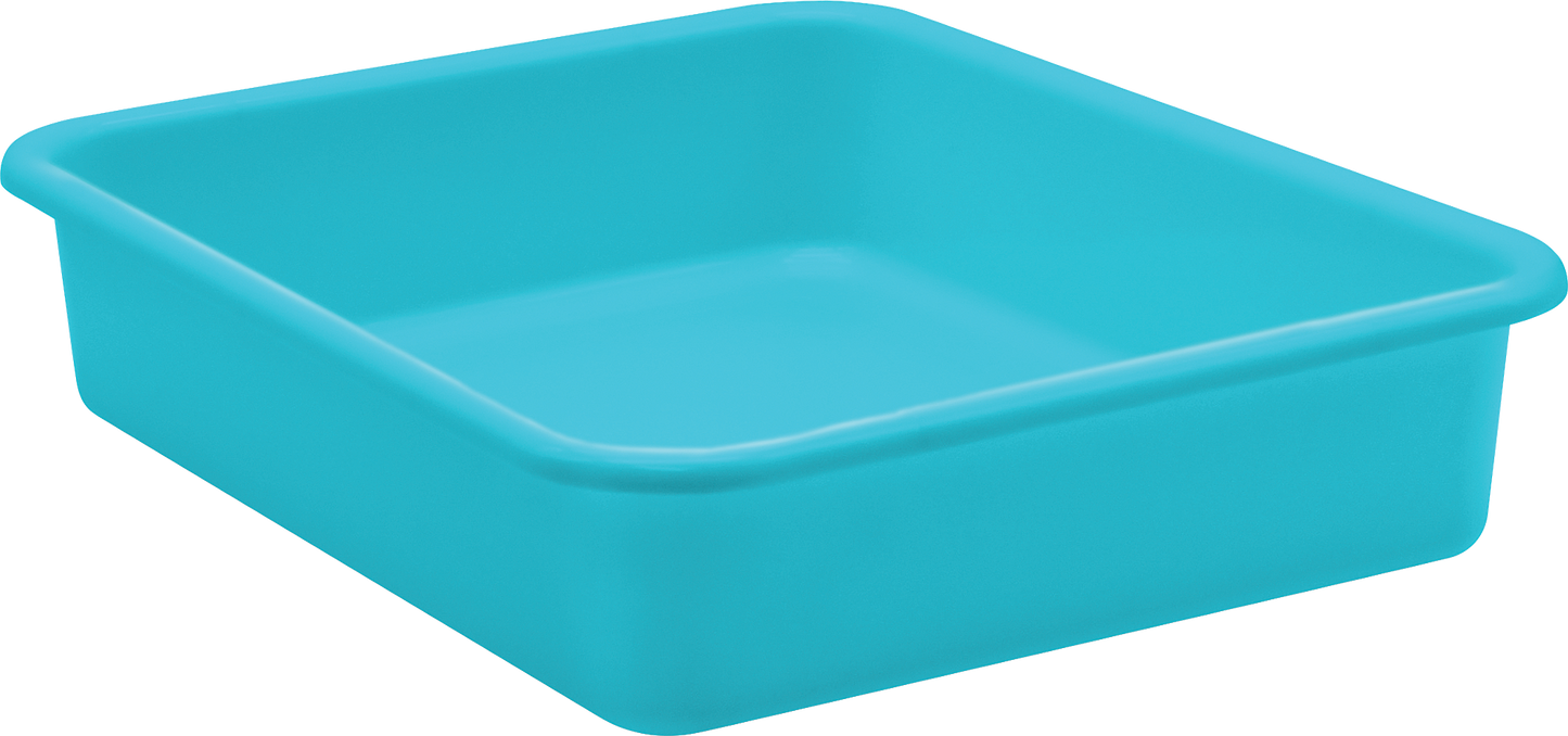Teal Large Plastic Letter Tray (14.0 x 11.5 x 3.0)