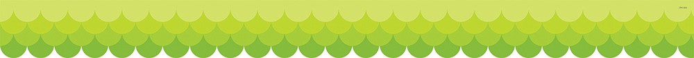 Ombre Lime Scallops Border