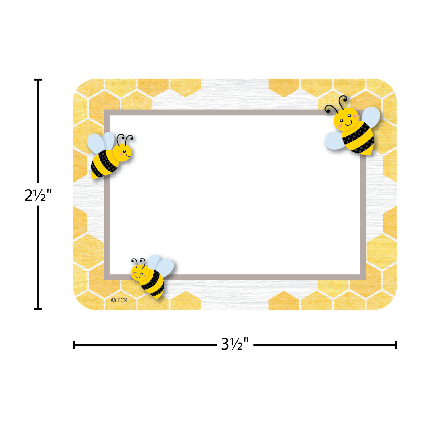 Buzzing Bees Name Tags/Labels - Multi-Pack
