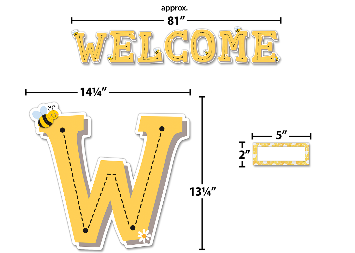 Buzzing Bees Welcome Bulletin Board Set