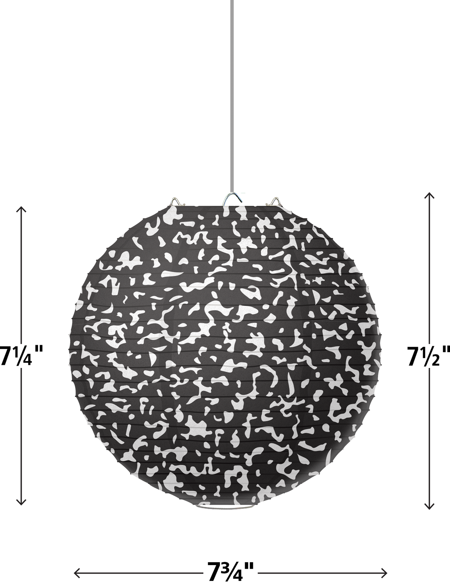 Composition 8" Hanging Paper Lanterns