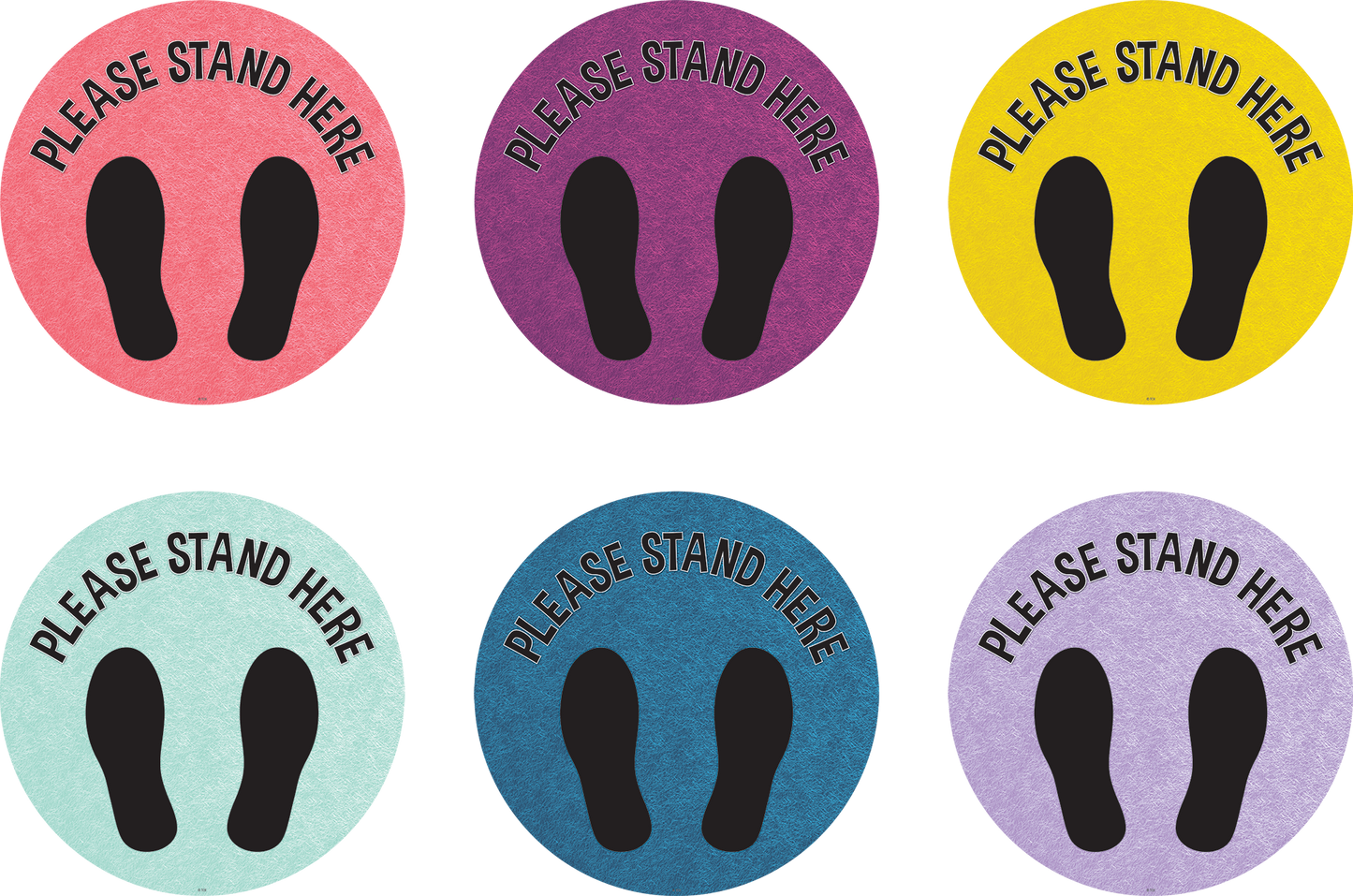 Spot On Floor Markers Oh Happy Day Please Stand Here - 10-1/2"