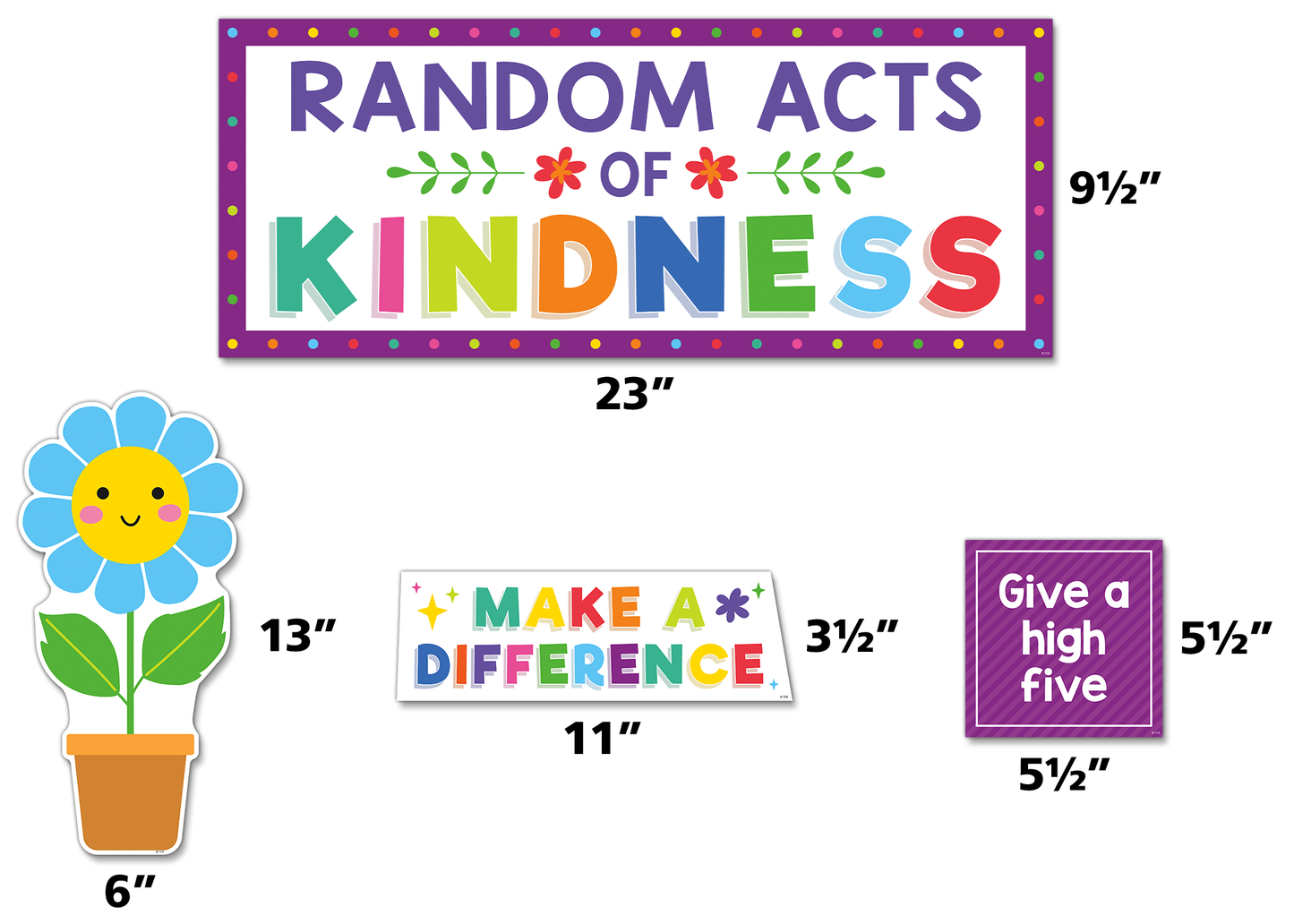 Colorful Random Acts of Kindness Bulletin Board Set