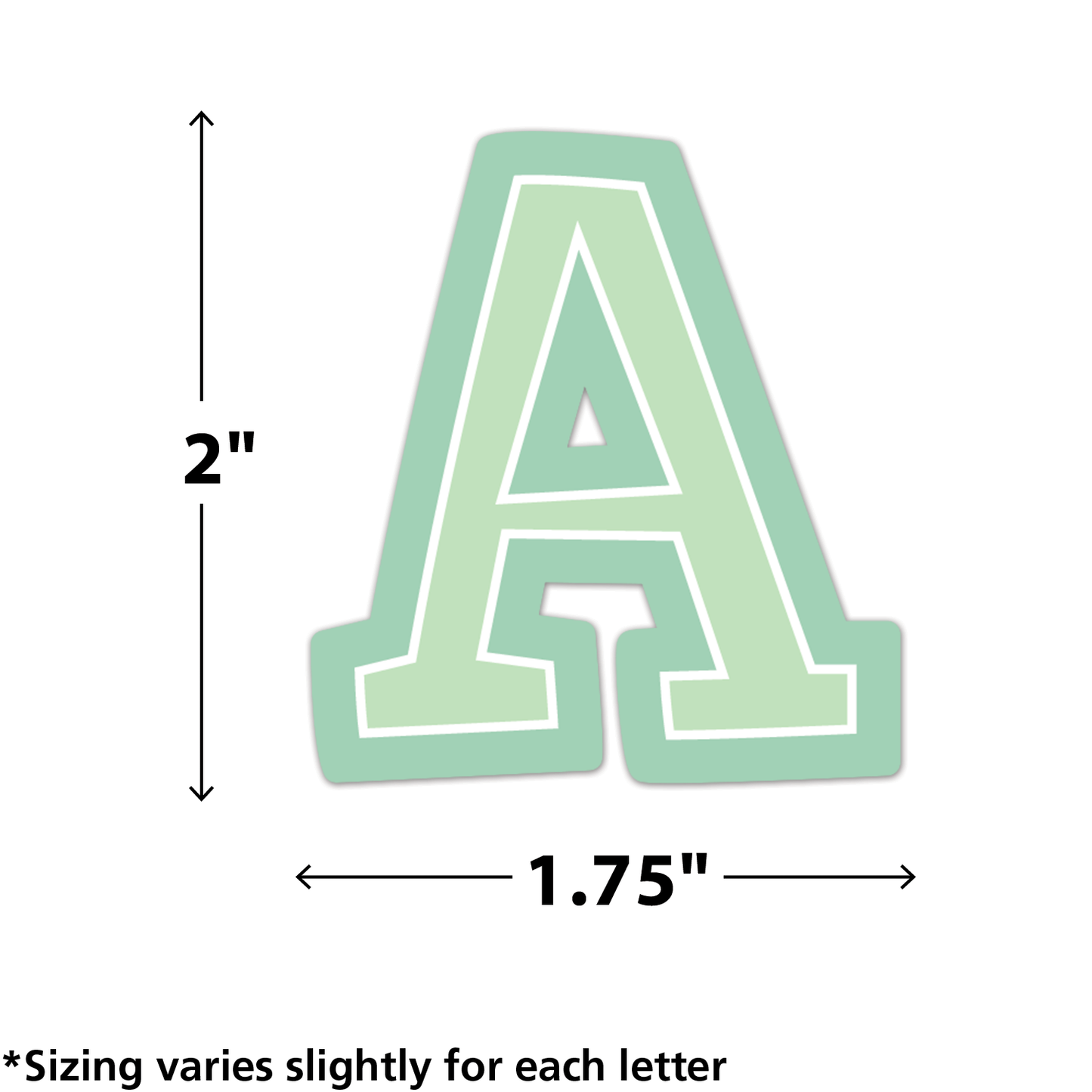 Pastel Pop 2" Bold Block Self-Adhesive Letters Uppercase