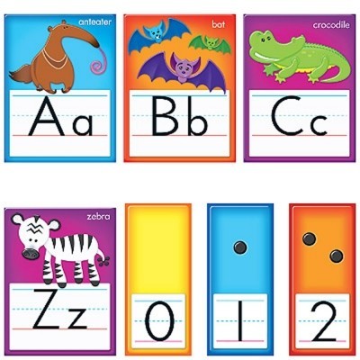  Harloon 216 Pcs 7 inch Animal Prints Letters Cutout Animal Print  Bulletin Board Letters and Number Combo Animal Texture Letters Wall Decors  with Glue Point Dots for Kids Nursery School Classroom 