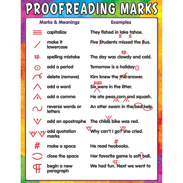 basic proofreading marks