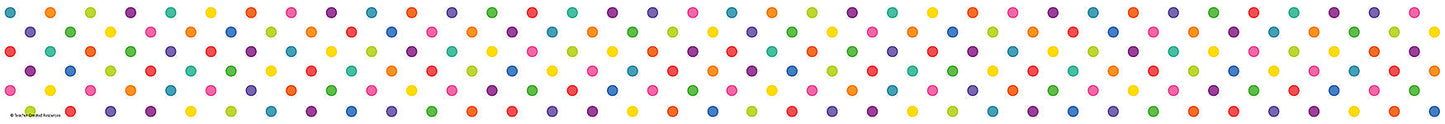 Colorful Dots Straight Border Trim