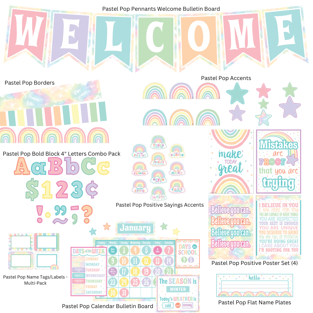 Pastel Pop Classroom Environment