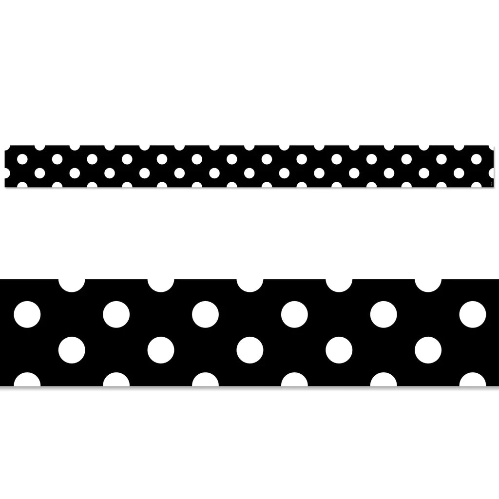 Polka Dots On Black EZ Border