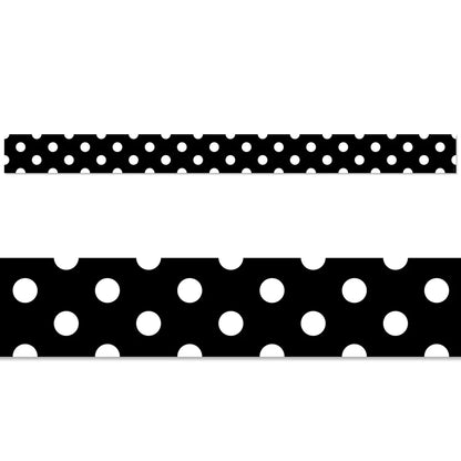 Polka Dots On Black EZ Border