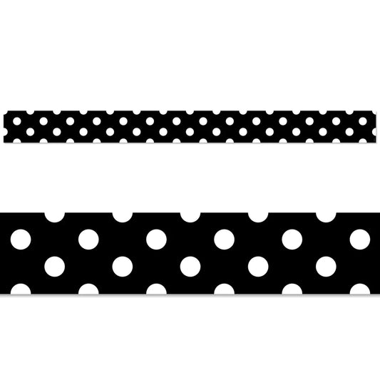 Polka Dots On Black EZ Border