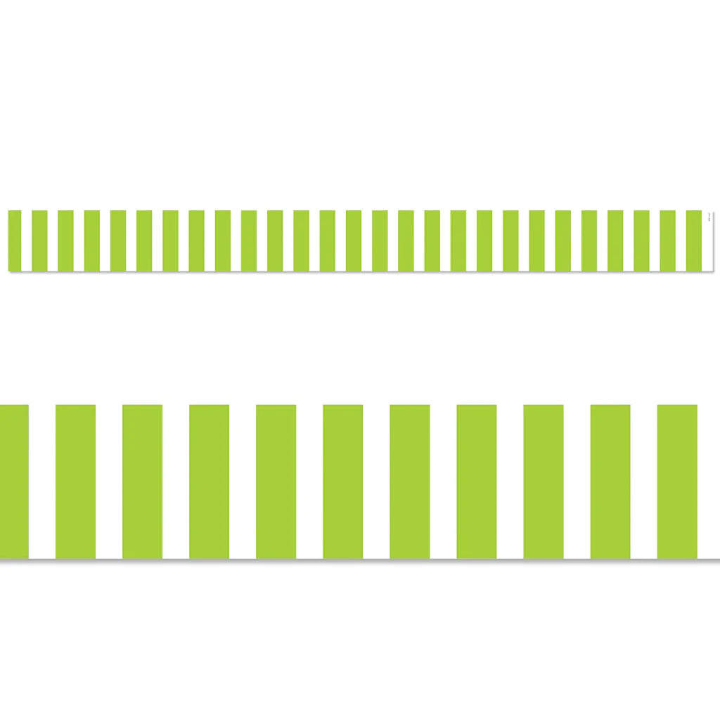 Lime Green Bold Stripes Border EZ Border