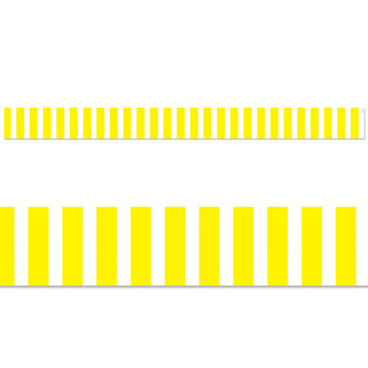 Yellow Bold Stripes EZ Border (Core Decor)