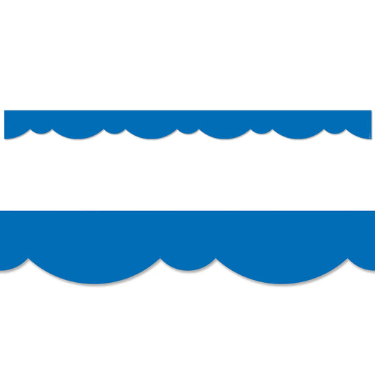 Royal Blue Stylish Scallops Border EZ Border