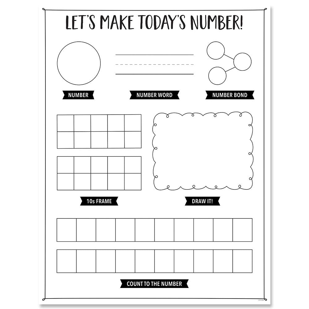 Make Today's Number Charts with a Purpose