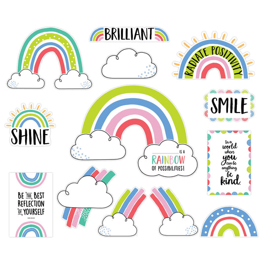 Doodly Rainbows (Rainbow Doodles) Bulletin Boards