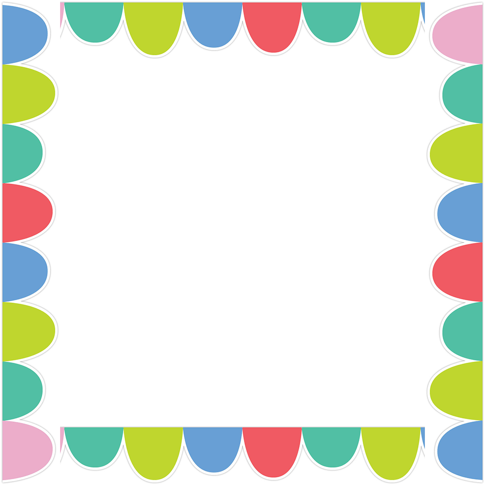 Rainbow Drops (Rainbow Doodles) Border