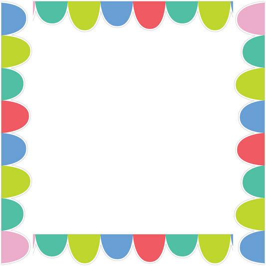 Rainbow Drops (Rainbow Doodles) Border