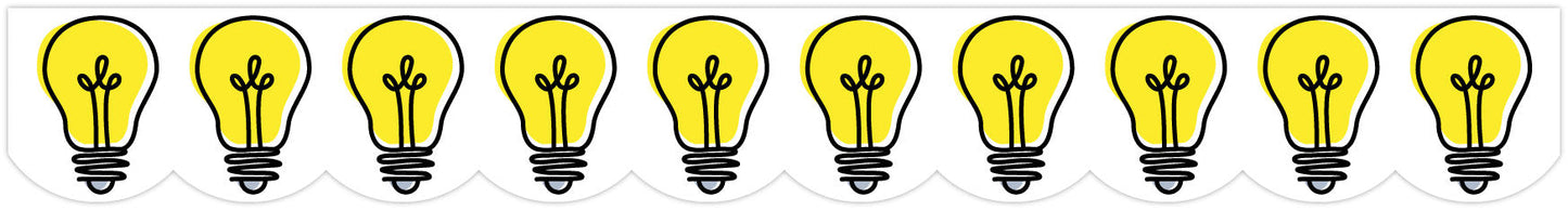 Doodle Lightbulbs (Core Decor) Border