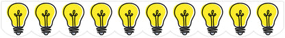 Doodle Lightbulbs (Core Decor) Border