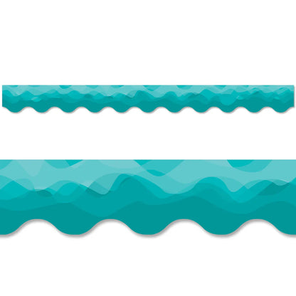 Waves of Teal EZ Border