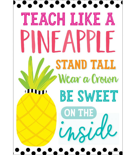 Teach Like a Pineapple Poster(C)