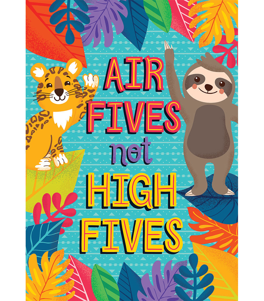 One World Air Fives Not High Fives Poster