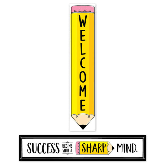 Doodle Pencil Welcome Banner