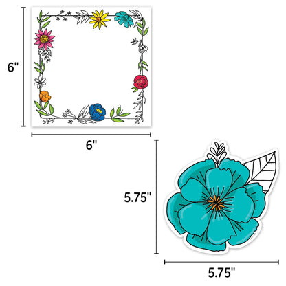 Doodly Blooms 6" Designer Cut-Outs