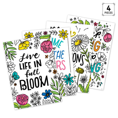 Bright Blooms Inspire U 4-Poster Pack (Bright Blooms)