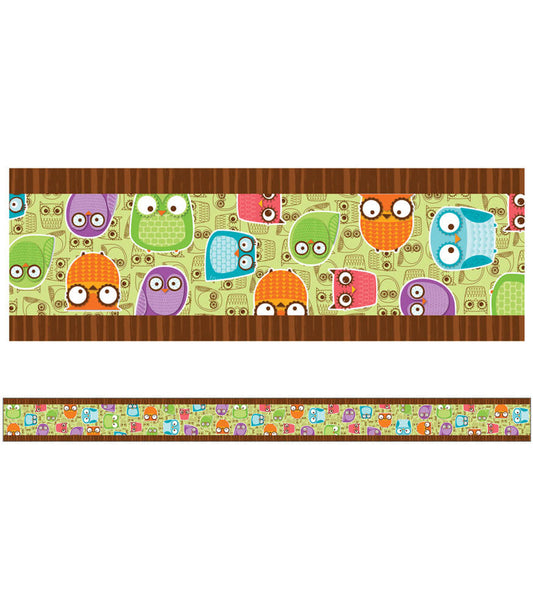 Owls Straight Bulletin Board Borders