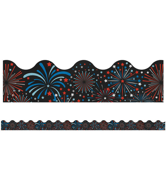 Fireworks Scalloped Bulletin Board Borders