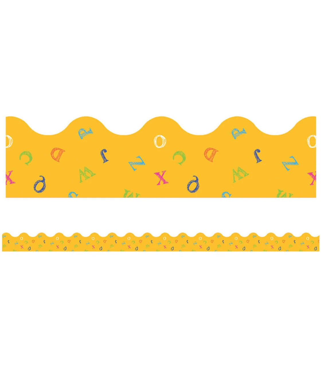 Alphabet Soup Scalloped Bulletin Board Borders