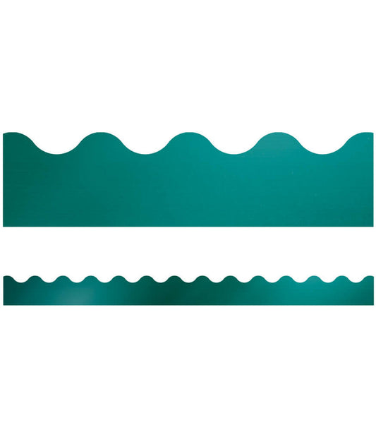 Teal Foil Scalloped Bulletin Board Borders