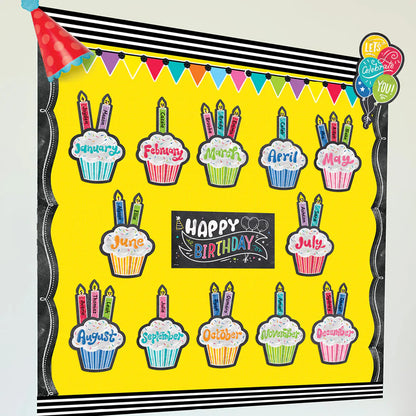 Chalk It Up! Happy Birthday Mini Bulletin Board