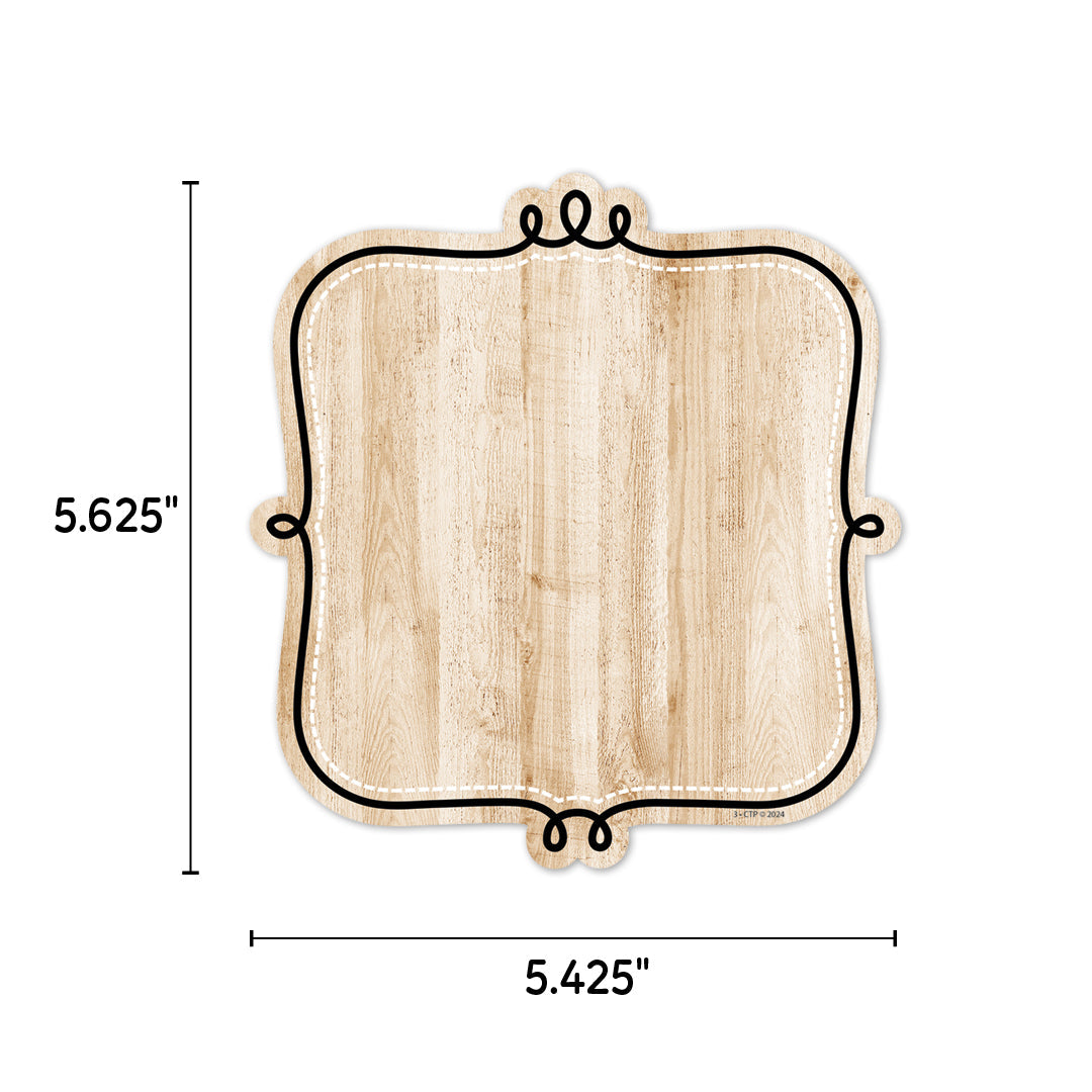 CORE DECOR LOOP-DE-LOOP ON WOOD 6 INCH DESIGNER CUT OUTS