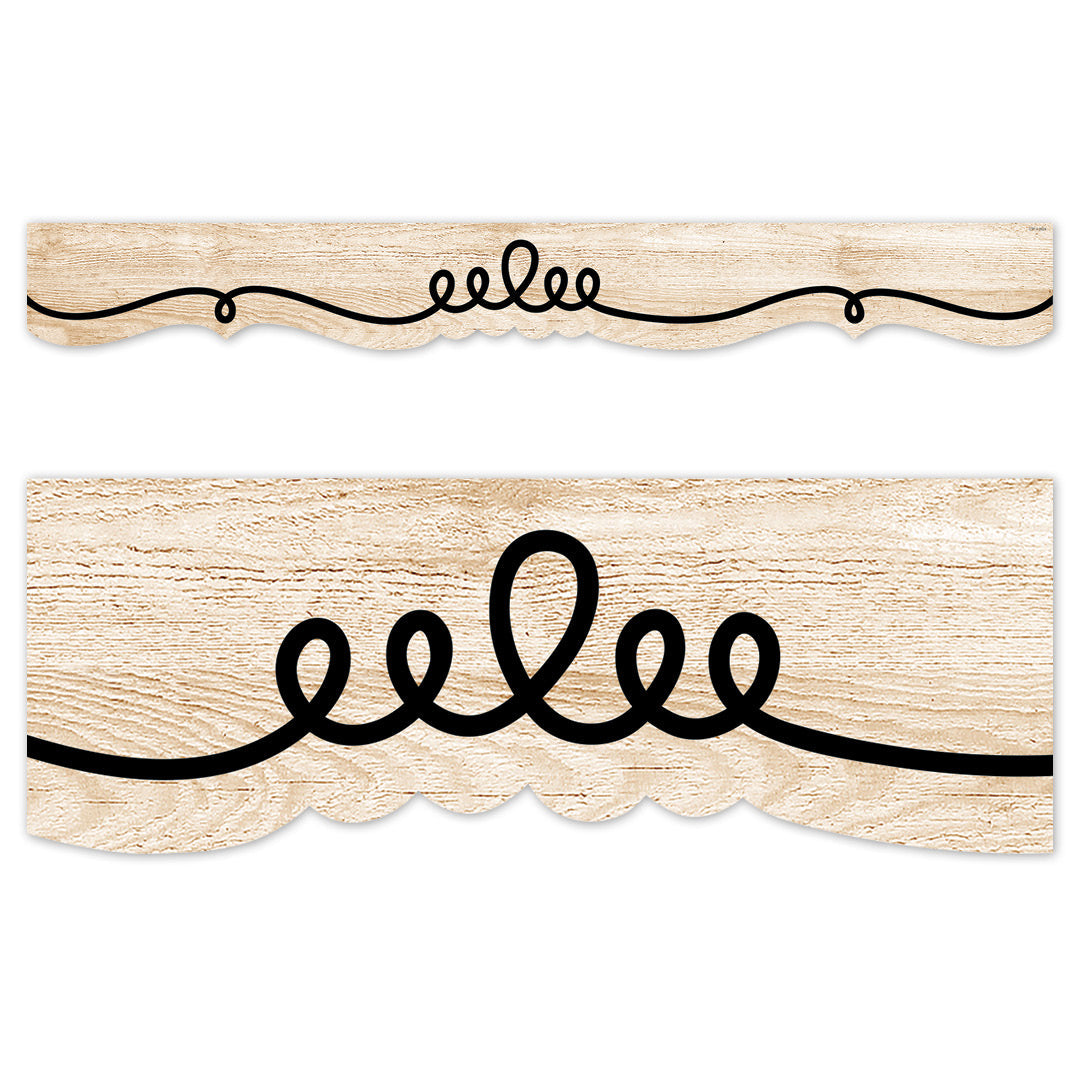 CORE DECOR LOOP-DE-DOODLE ON WOOD EZ BORDER