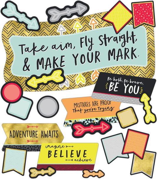 Aim High Make Your Mark Bulletin Board Set