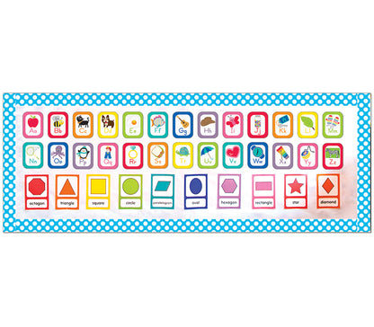 Just Teach Alphabet Cards Bulletin Board Set Grade PK-2