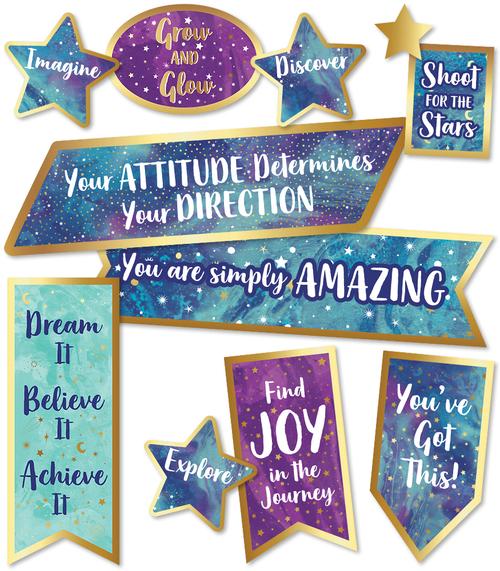 Motivational Signs Mini Bulletin Board Set