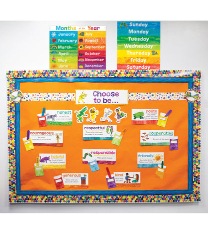 Eric Carle™ Positive Character Traits Mini Bulletin Board Set