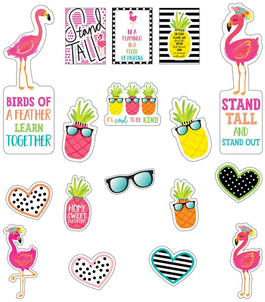 Simply Stylish Tropical Motivational Mini Bulletin Board Set(C)