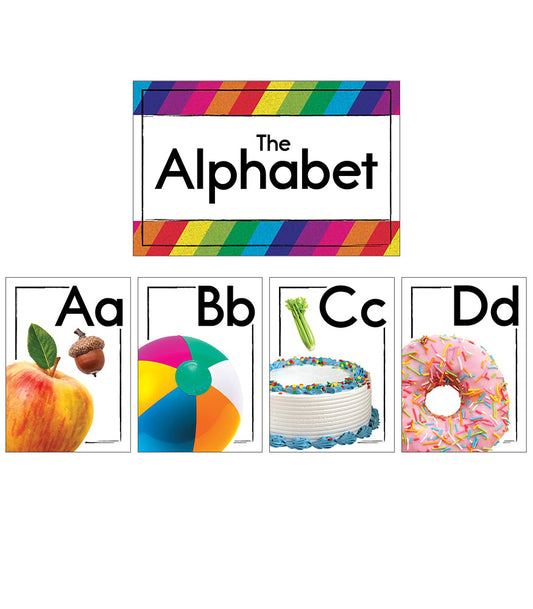 Photographic Alphabet Bulletin Board Set