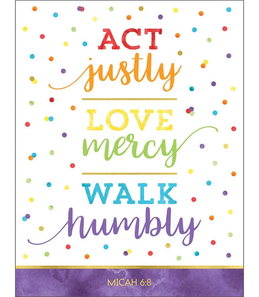 Act Justly Love Mercy Walk Humbly Chart