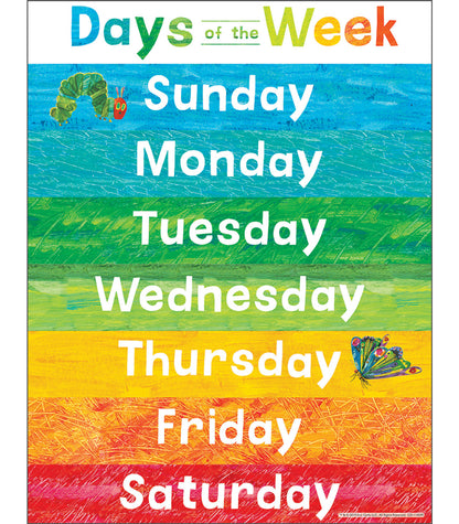 Eric Carle™ Days of the Week Chart Grade PK-2