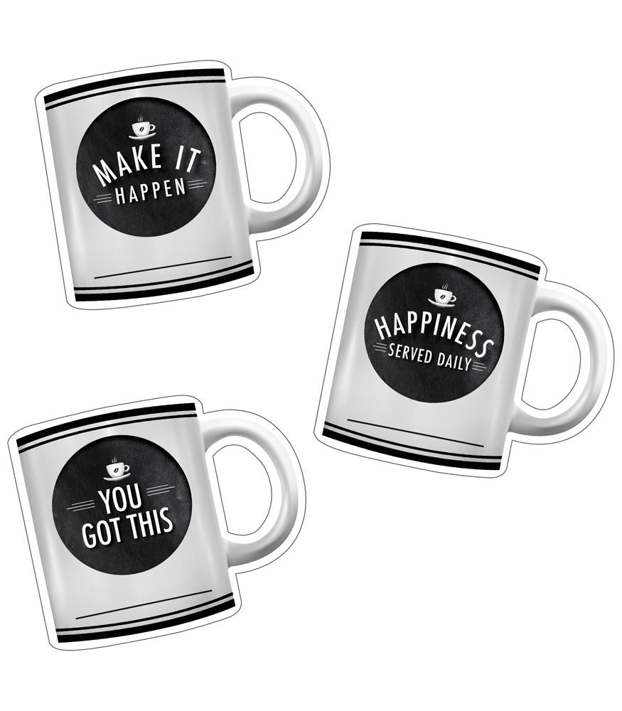 Motivational Coffee Mugs Cut Outs