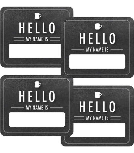 Chalkboard Hello Name Tags