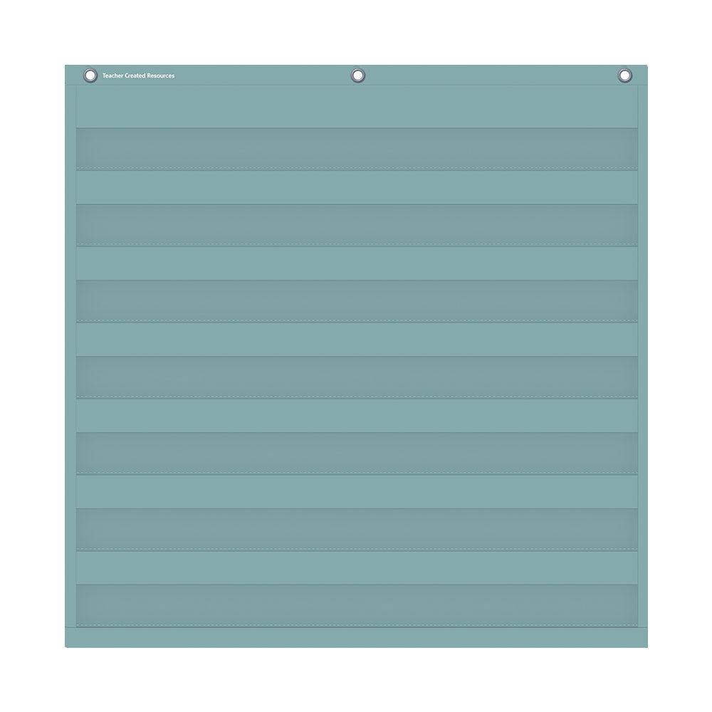 Calming Blue 7 Pocket Chart (28" x 28")