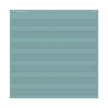 Calming Blue 7 Pocket Chart (28" x 28")