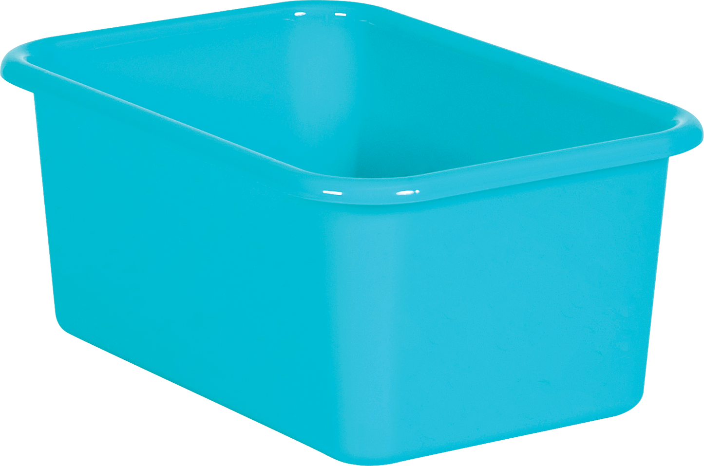 Teal Small Plastic Storage Bin